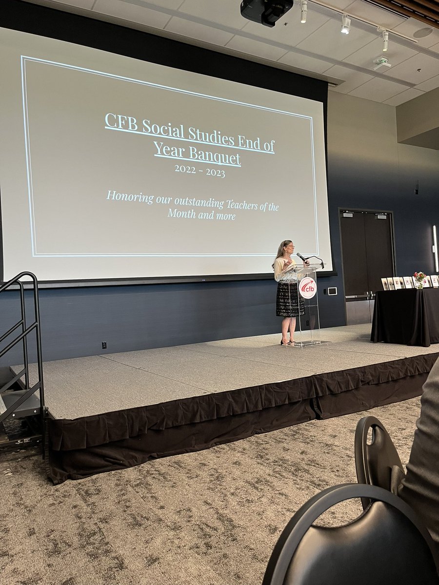 Mr_Oribhabor's tweet photo. Today the @CFB_Soc_Studies celebrated their teachers of the month for the 22-23 school year. We also celebrated Newcomer of the year, (my teammate, Mrs. Walker) Department Manager of the year, Instructional Coaches of the year and also Digital specialists (Ms. Prine). Thank you! https://t.co/Tm8wt5OT5w