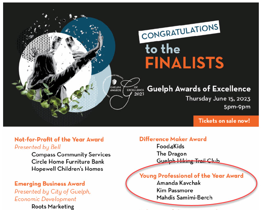 MyFarmAppraiser's tweet image. Proud of our Partner Kim Passmore nominated for the Guelph Chamber of Commerce - Young Professional of the year!  Good Luck Kim!!! @swiappraisals @GuelphChamber  @cityofguelph @UofGuelphOAC @uofg #professionalappraiser #WomeninBusiness