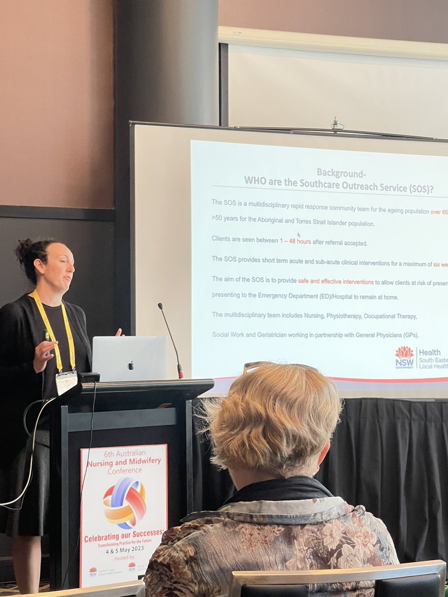 Virtual Aged Care Assessment Unit- a new community extension of hospital care - Kylie Ditton A great innovative approach! #ANMC23 #NUNurses #NUMidwives