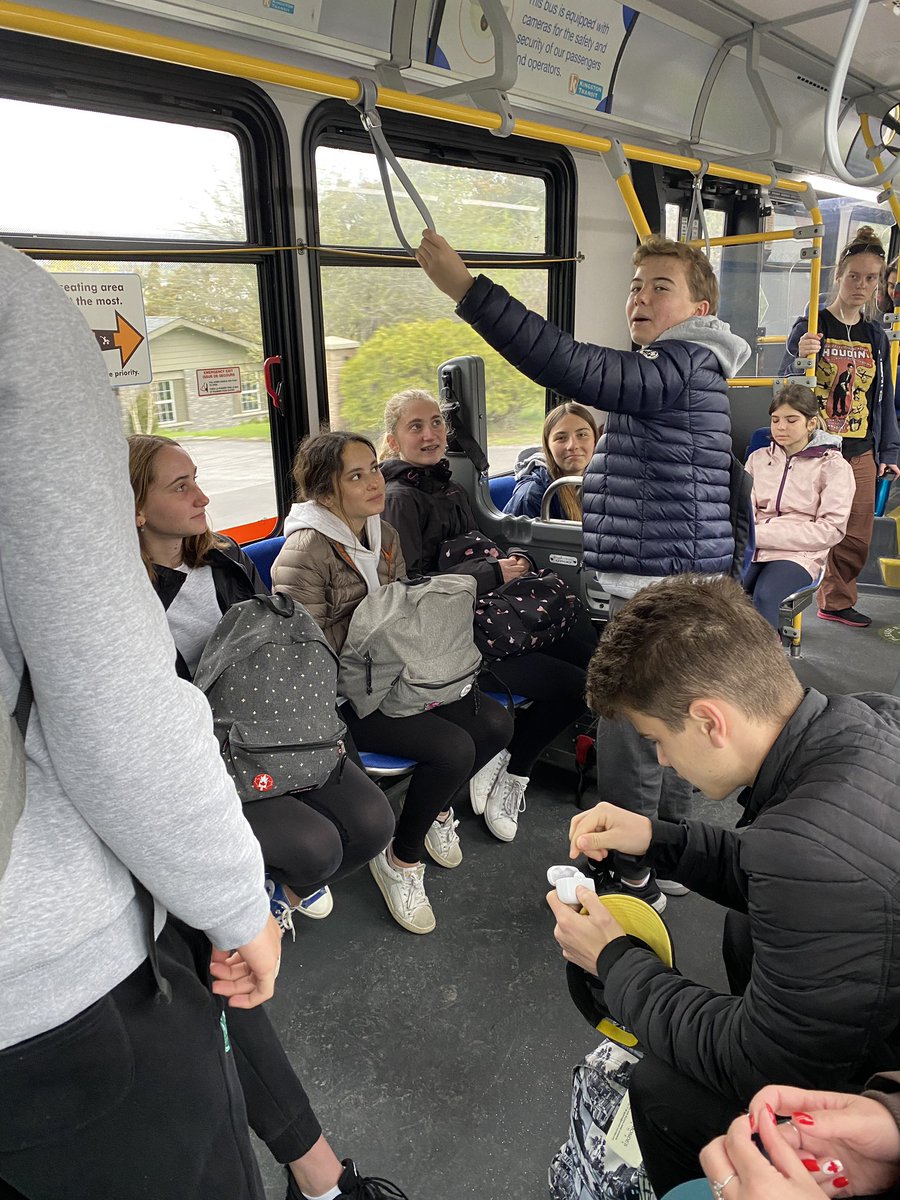 Thanks to <a href="/SustainableDan/">Dan Hendry</a> and <a href="/KingstonTransit/">Kingston Transit</a> for making it so easy for our French exchange students <a href="/LaSalle_LDSB/">La Salle Secondary</a> to get around our beautiful city!!