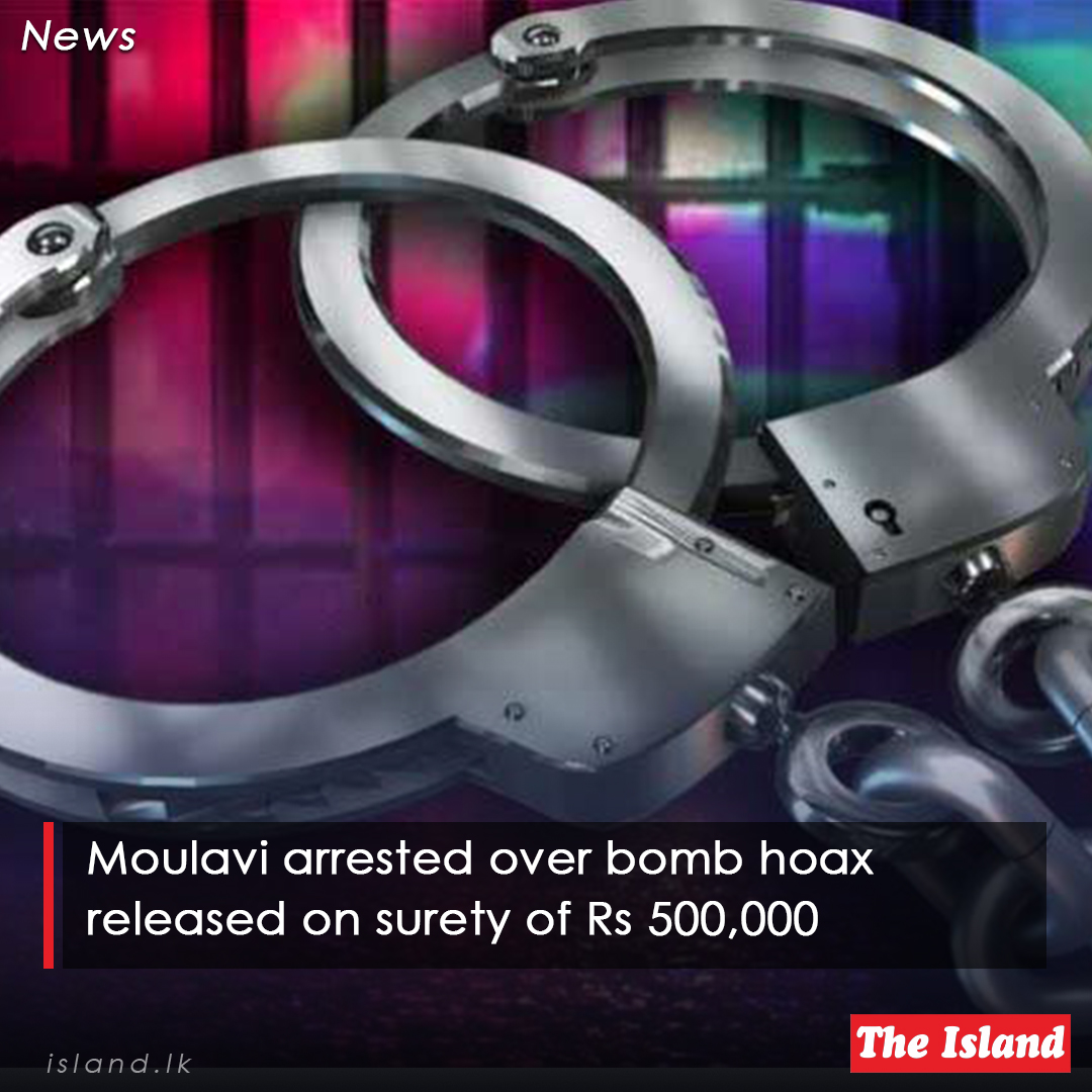 theisland_lk's tweet image. bitly.ws/DZpW

Moulavi arrested over bomb hoax released on surety of Rs 500,000

#TheIsland #TheIslandnewspaper #bombhoax #Moulavi
