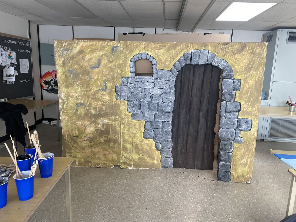 mrsshepherd3's tweet photo. The count down is on for our Aladdin play. Here’s our set update! @SirIsaacBrockPS @ArtsEdLondon @MrsDoan15 https://t.co/riINf6SxzZ