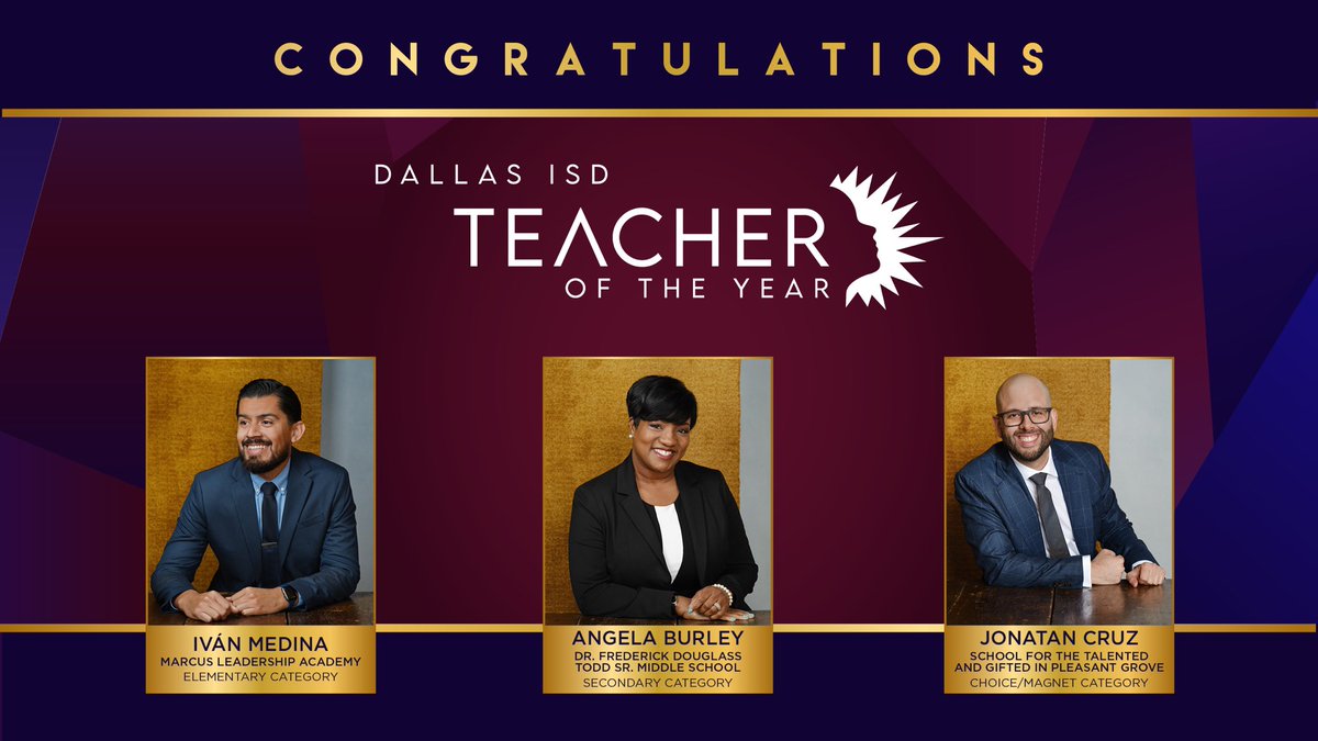 dallasschools's tweet photo. JUST IN: CONGRATULATIONS! These are your Teacher of the Year winners powered by Reliant! �� https://t.co/yTzNZ2zw8k