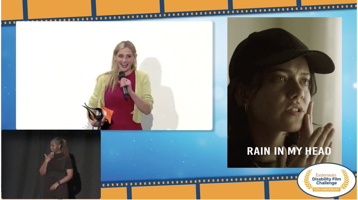The first award of the night goes to the Best Director, Chrissy Marshall!

Congratulations, Chrissy, on your well-deserved win for your film "Rain In My Head." 

#EDFC2023 #SonyPics #WomeninFilm #DisabilityInclusion #DEIA #FutureofFilm