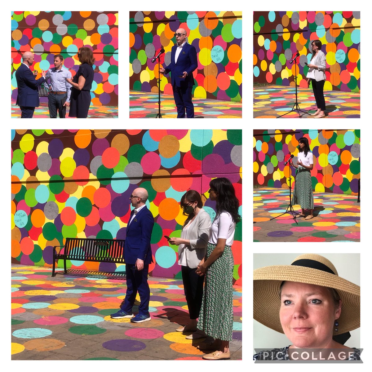 CherylProbert1's tweet photo. Today was the perfect day to rock a sunhat while attending an exciting announcement from the City of Edmonton….. an additional $2.5 million dollars to enhance clean-up & beautification of our downtown neighbourhood!
#yegdt #cityofedmonton #decl #community https://t.co/byBtD6aMSP
