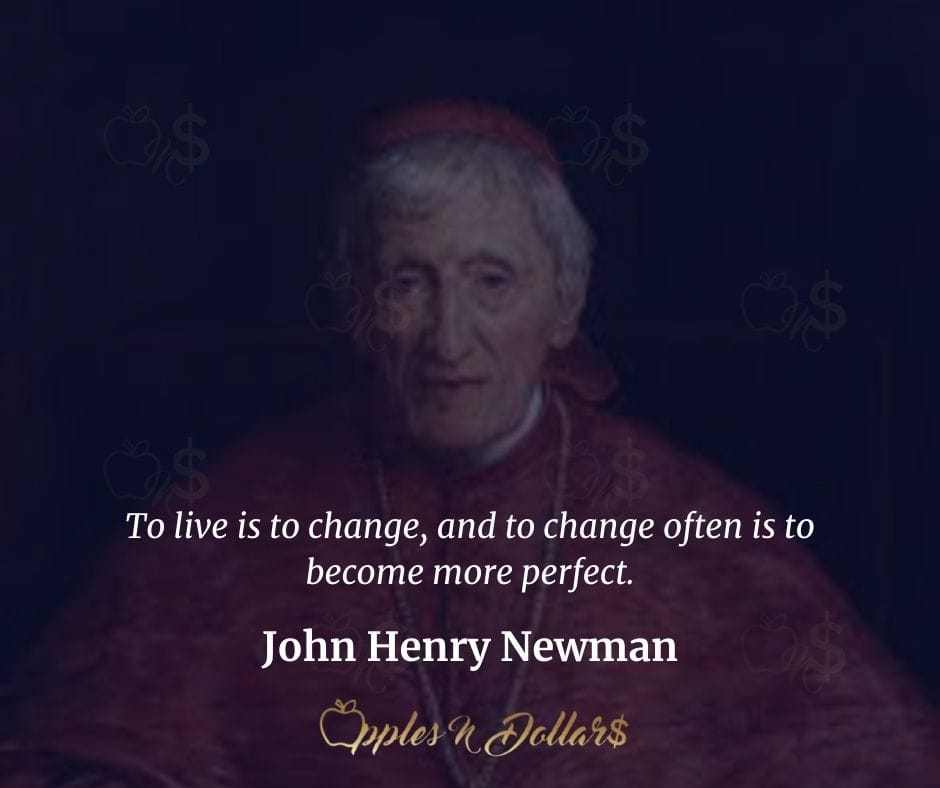 applesndollars's tweet photo. To live is to change, and to change often is to become more perfect. - John Henry Newman
Follow Apples N Dollars for exciting content!
#inspiration
#applesndollars
#applesndollarsdailymotivation
#johnhenrynewman
#change
#changeoften
#becomingperfect https://t.co/nMkl1LskjX