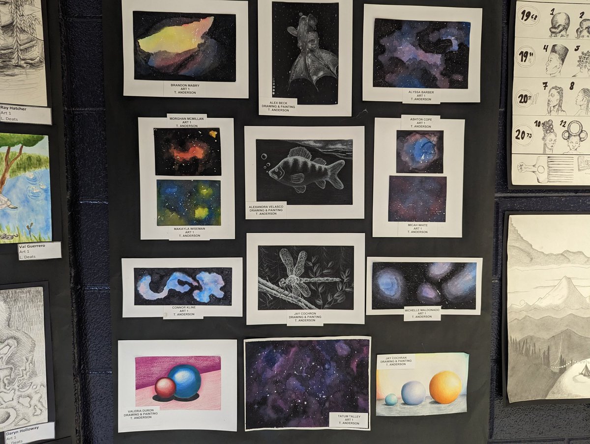 bhs_smith's tweet photo. 2023 Fine Arts Showcase! What a wonderful display of artistic talent. Thank you students, and thank you teachers, for sharing your gifts with us.  #GoBlaze https://t.co/H1REqZ1Ess