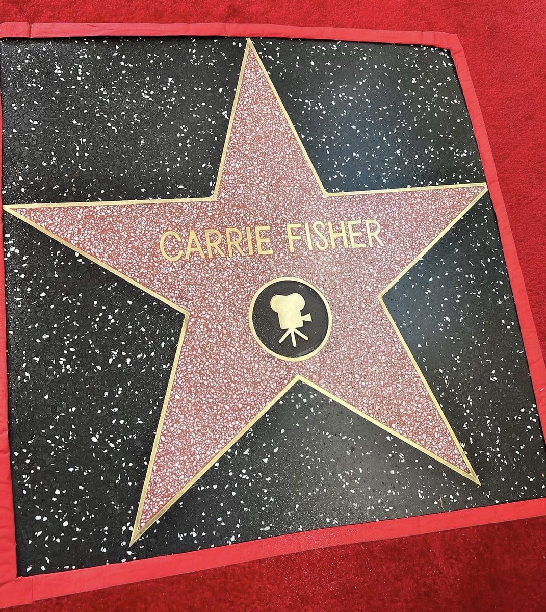 Carrie Fisher’s star on the Walk of Fame ⭐️