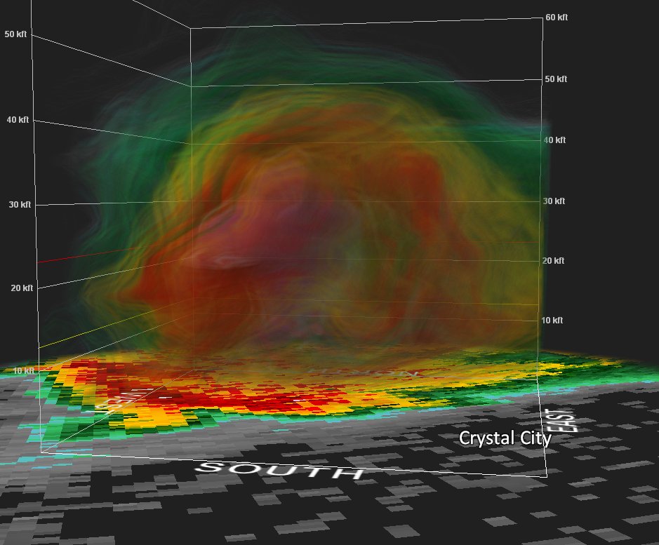 NWSSanAntonio's tweet photo. Storm capable of producing baseball sized hail heading for Crystal City within the next 10-15 minutes. Take cover now! https://t.co/C27mCpr30Z
