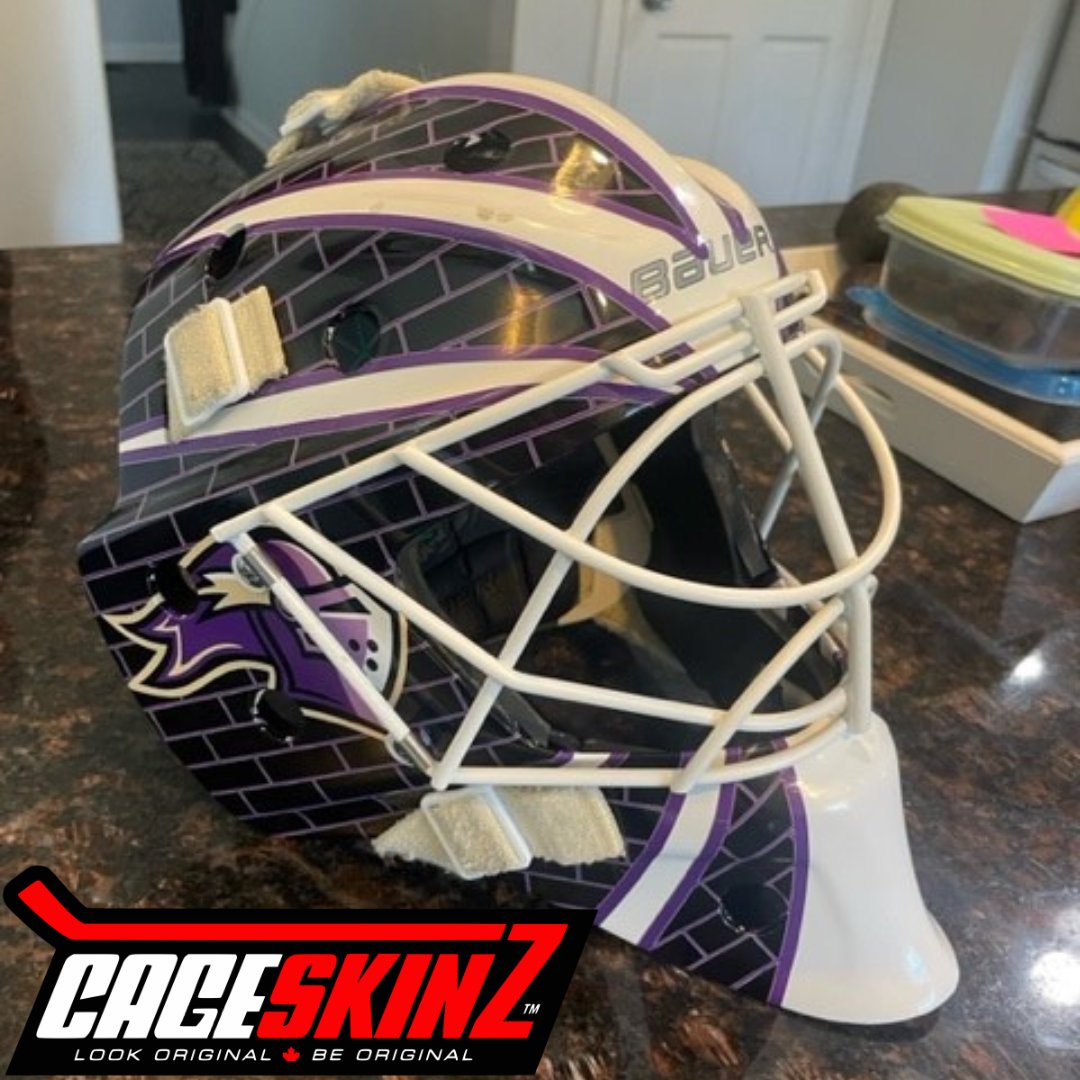 Your Knight in a shining #CageSkinz
#padskinz #hockey #goalie