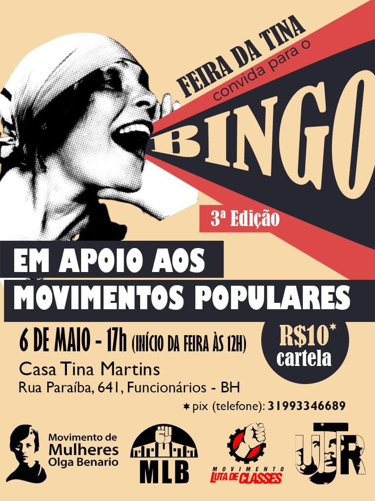 MarianaUP_'s tweet photo. ✊🏾 O Movimento de Mulheres Olga Benario fará um bingo para arrecadar fundos para nossa Casa de Referência a Mulher Tina Martins, que acolhe mulheres em situação de violência, sustentada de forma autônoma por movimentos sociais.

🌻 Contribua com o movimento de mulheres + https://t.co/mjEEx6gYb7
