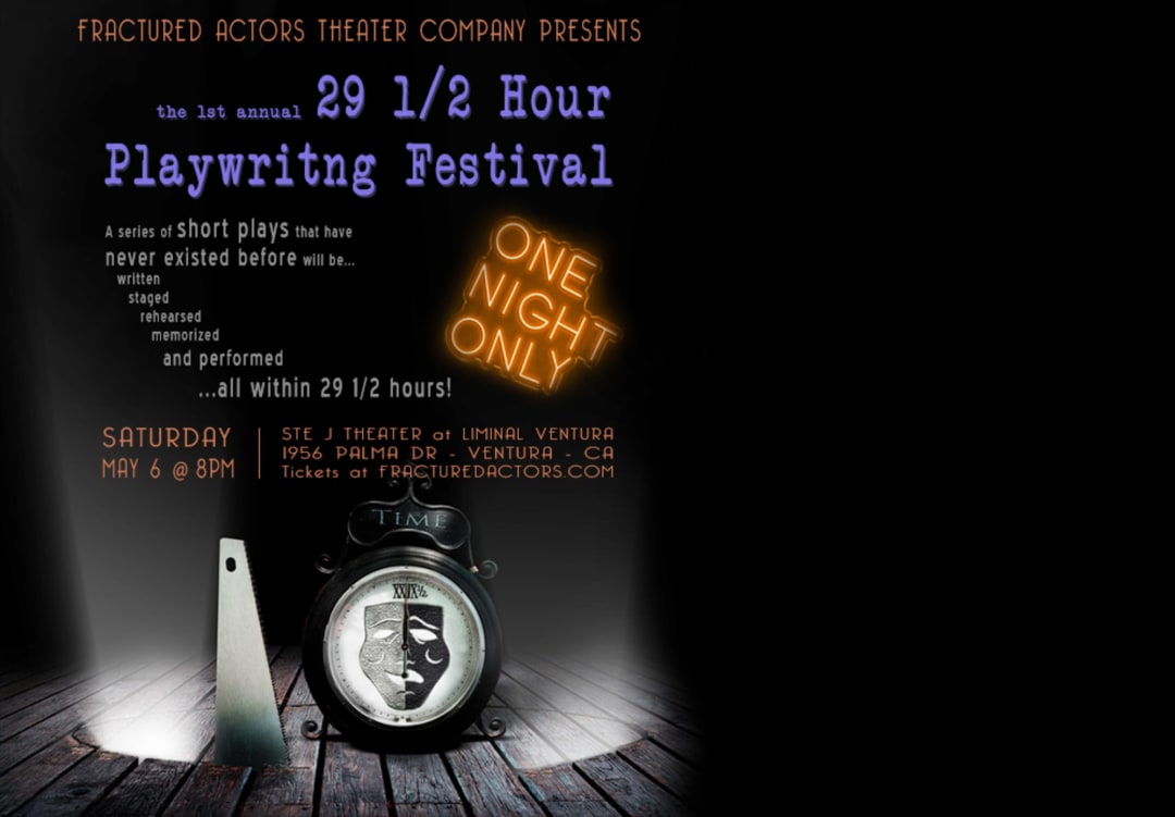 ActorsFractured's tweet photo. Just two days left before opening. Congratulations to the cast and crew of 29 1/2 Hour Playwriting Festival. Break a leg! https://t.co/jIEIlON2dC https://t.co/d4GpQvsVig