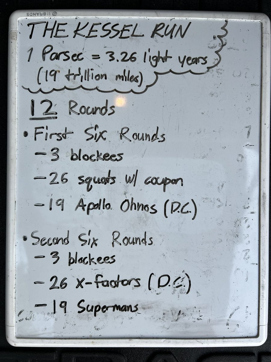 F3Atlanta's tweet image. This morning, in honor of #MayThe4th, the men of #F3WarningTrack paid homage to Han Solo’s 12 Parsec Kessel Run. #F3ATL @F3Nation @darkhelmetF3 #SYITG #May4thBeWithYou