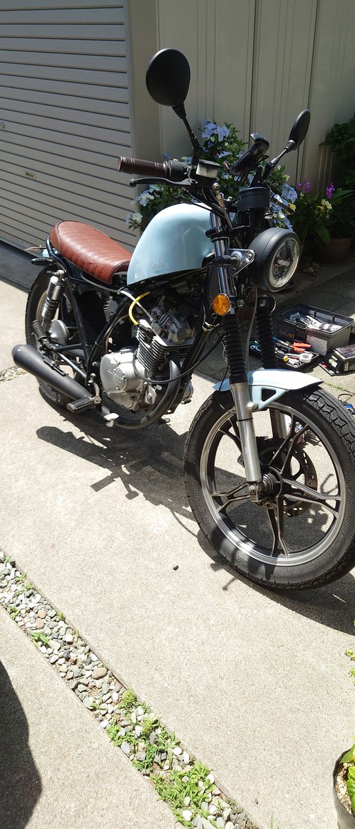 rintaro9991's tweet photo. 今日はキャブレター交換♪
#gn125h #GN125H #gn125 https://t.co/mtXMAQhuY8