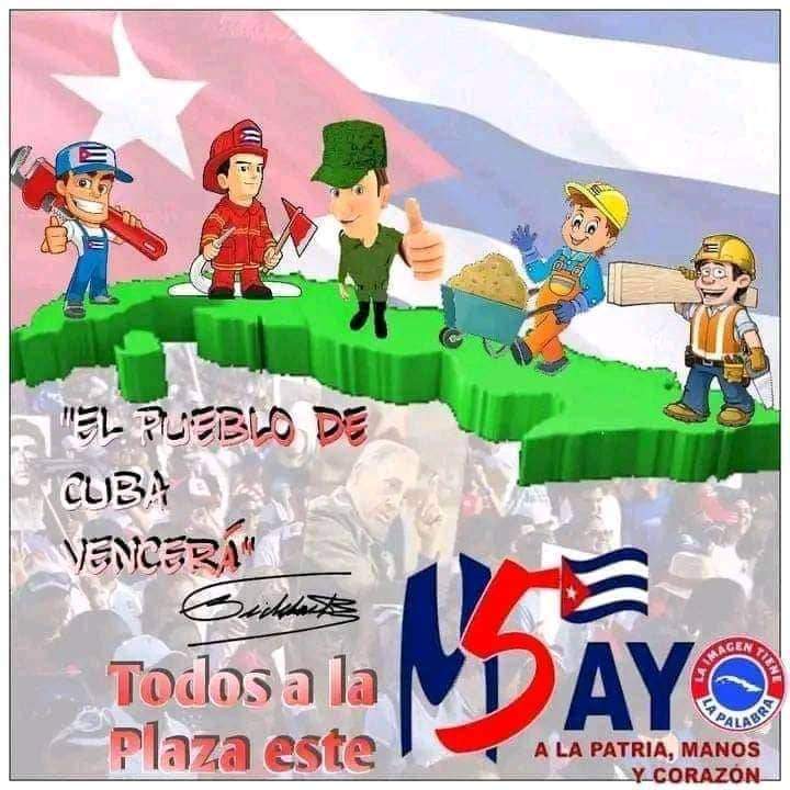 Niurka88255381's tweet photo. Lista #Matanzas para festejar este viernes 5, con jubiló, alegría, motivación y compromiso por el Día Internacional de los Trabajadores
#ALaPatriaManosYCorazón 
#MatancerosEnVictoria https://t.co/dgnKoYjCQL