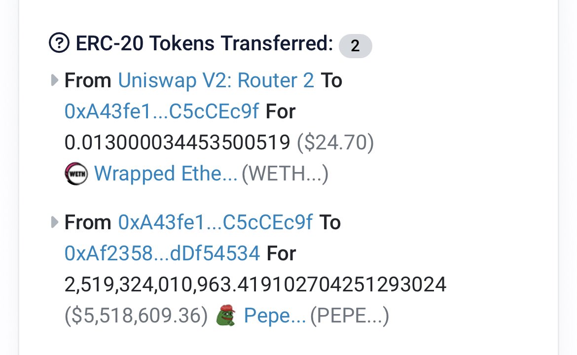 $27 to $5,518,609.36

20 days. $pepe