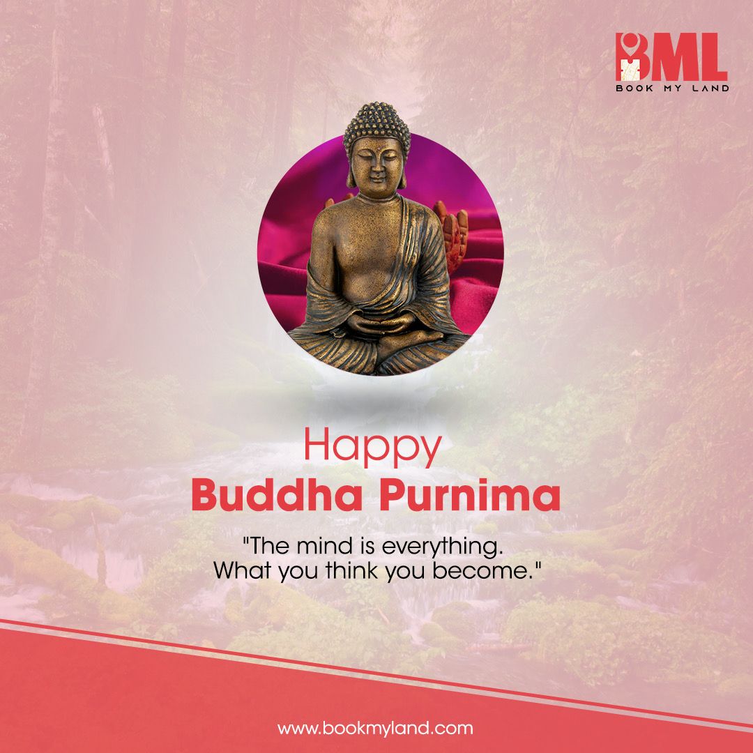 BookMyLand_'s tweet photo. May the teachings of Lord Buddha guide us towards a path of compassion, peace, and enlightenment😇 

Happy Buddha Purnima🙏 https://t.co/QBWsQdCsaI