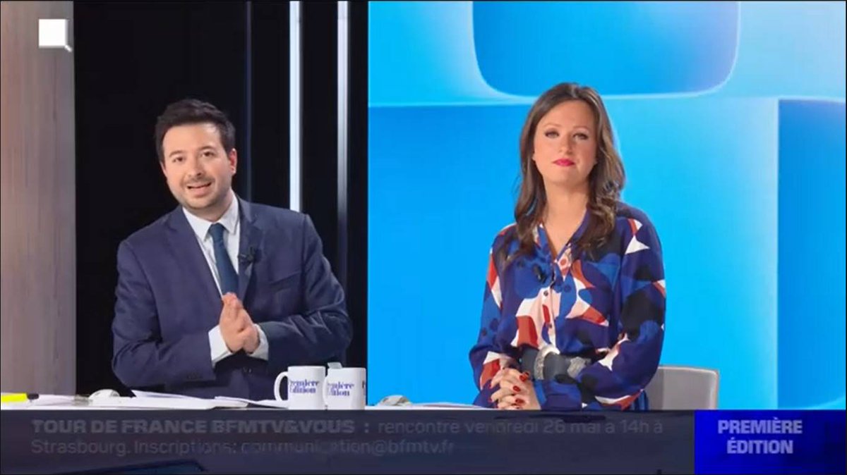 HYoussouf1297's tweet photo. Bonjour à @PaulinePioche @jul_mm et toute l'équipe de la @PremiereEdition sur @BFMTV ! https://t.co/hmbVbskie7