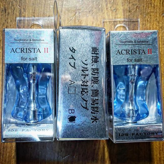 turiguya's tweet photo. 遂に入荷! 多くの方が再販を望んでいた、
#iosfactory アクリスタがアクリスタ2となって再販です。 Aがノーマル Bがスリム になります。
今回はブルーのみ入荷、今後他色も順次入荷予定です! #reelcustom #customreelparts https://t.co/3XFySlWUym