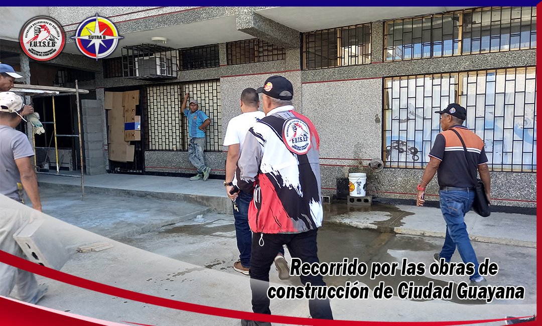 SutraBolivar's tweet photo. El sector construcción en el estado Bolívar no se detiene.

Con fuerza y convicción seguimos adelante, por el bienestar de la clase obrera trabajadora.

#recorrido #obras #construccion #trabajo #empleo #citgoesdevenezuela #lasiembrapetrolera #union #compromiso https://t.co/fhB1bgrPhk