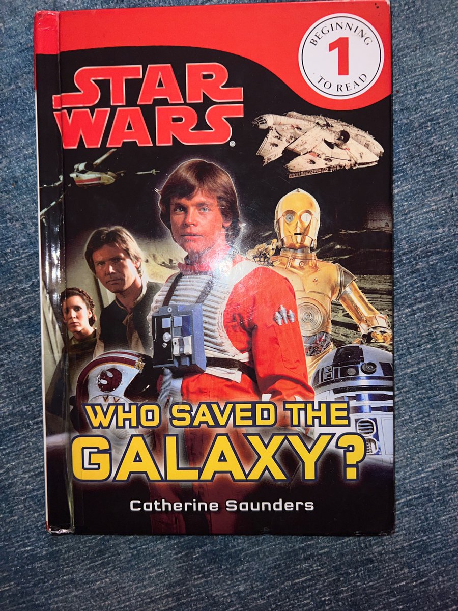 chelleomi's tweet photo. This book needs to come with a goddamn spoiler alert! All of the other similar books don’t mention who Luke’s father is! My son was shocked and I was disappointed. 
Star Wars who saved the galaxy? By Catherine Saunders from DK readers @dkpublishing https://t.co/9VsWgY8lrt