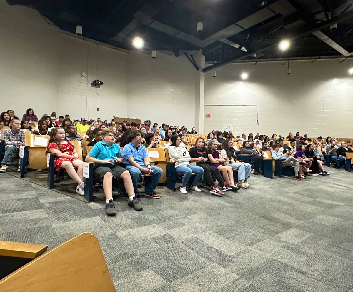 ChouteauSchool's tweet photo. We celebrated our 5th graders tonight!Sharing their music, learning and dancing with Brandon Lee White, &amp; recognizing their journey through @ChouteauSchool, it was a great evening! We loved seeing all the families and staff in support of our Dragons. @NKCSchools #alwaysaCTdragon https://t.co/L0w8O7cL3r