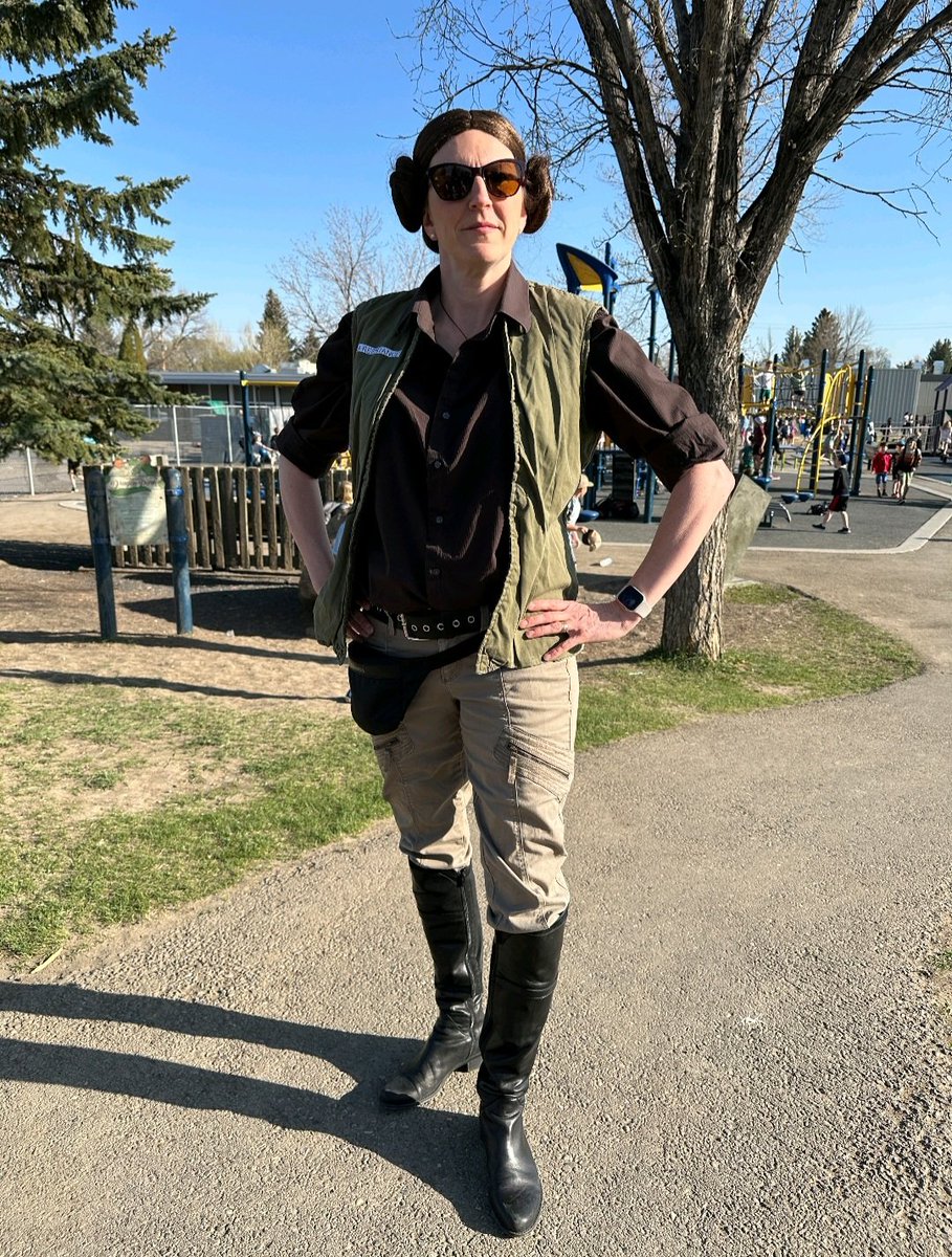 The force is strong at Davidson
May the 4th be with you
We are so lucky to have you Mme. Greenfield/Princess Leia