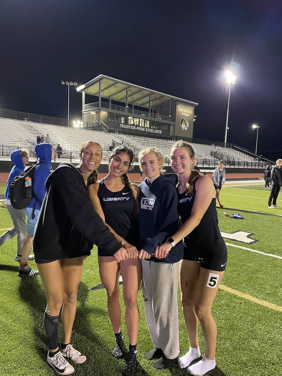 Our 4x400m relay team took 1st place tonight in their race AND had a HUGE PR tonight! Great job ladies!