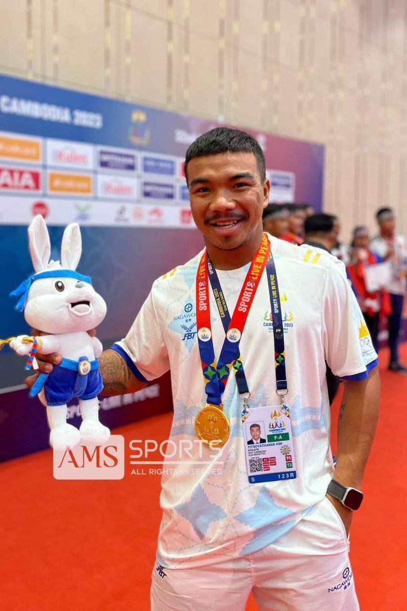 pheaktraneth's tweet photo. The 32nd #SEAGames officially opens today, but #Cambodia’s athletes have already brought joy to the Kingdom by winning five gold medals, one in Jiu-Jitsu and four so far in #KunBokator as events progress. Bravo Cambodia! KT https://t.co/mCEE0WvRwQ