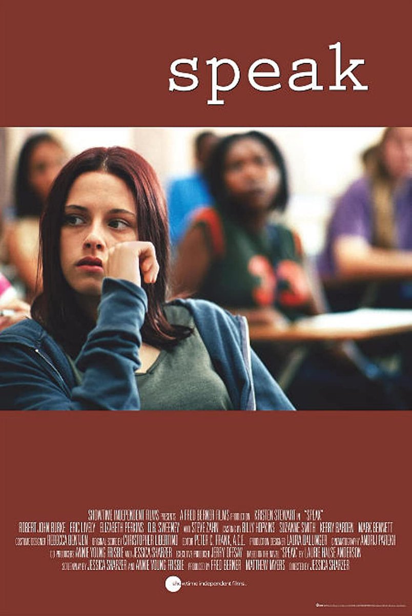 #NowWatching SPEAK #JessicaSharzer #KristenStewart @MichaelAngarano @BobbyBurke @HalleeHirsh #EricLiveley @Elizbethperkins @RealDBSweeney #SteveZahn #AllisonSiko #LeslieLyles #TyannaRolley @halseanderson #52FilmsByWomen