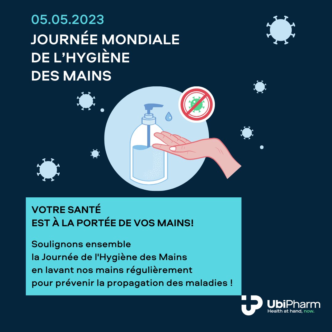 UbiPharmGroup's tweet photo. Lavons-nous les mains régulièrement pour prévenir la propagation des maladies !
#UbiPharmGroup #HealthAtHandNow https://t.co/BOeyk9renP