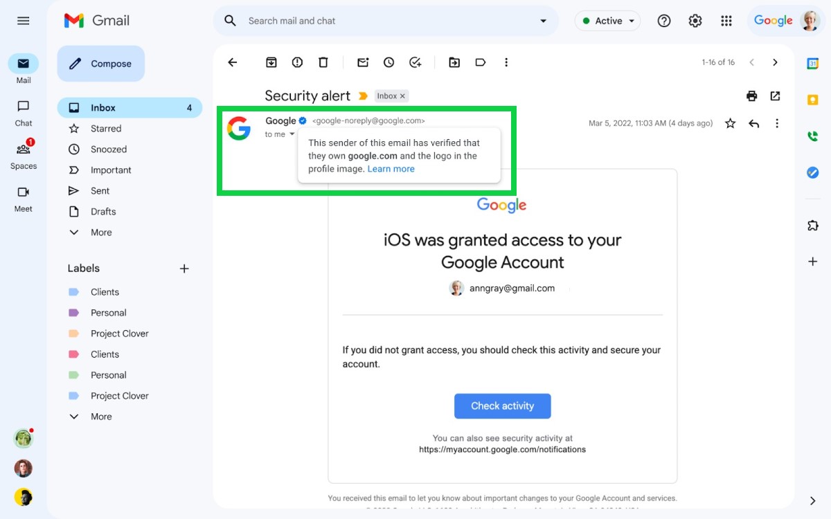 #Gmail lance un badge vérifié pour les entreprises : ce qu’il faut savoir.

L’objectif est de renforcer l’authentification des entreprises et proposer ainsi une expérience plus sécurisée pour les utilisateurs.