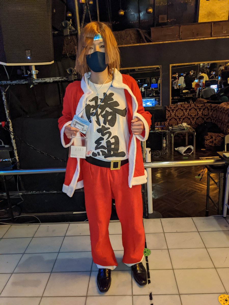 getsrinkyak's tweet image. でかい大会で1回戦突破できたのははじめてだったので、下に「雑魚」のシャツ着てたんですけど、一応勝ち組のシャツ持って来ててよかった!

#KGP #DOA6