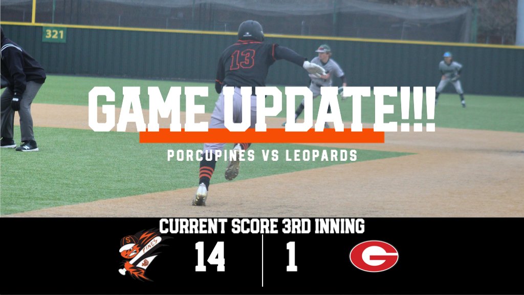 Pojobaseball's tweet photo. UPDATE! Going into the bottom of the 3rd inning the game was delayed and moved to tomorrow due to weather. Good news is we will finish the game were we left off at Porcupine Stadium at 5:00pm. After a short break and field prep game 2 will follow, see you there!!! https://t.co/3q5amnknwP