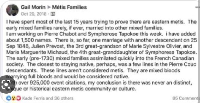 LADYALEXANDRIA's tweet photo. @MirandaMoranSK @malone_j71 @SmartandSassy11 @vondollo @EnverXStaline @RACESHIFTERS @notiskwe @ruffleyouover @TheRealPlex @JeremyK75912229 @WokeIndigenous @RussDiabo @CBCIndigenous @oggycane4lyfe @mikmaqmatters @NTVNewsNL @gleocbc @Seb_Malette @MBMetis_MMF @MetisNationON @iskwe @APTNNews @APTNInFocus @tipsforthestory @KimTallBear @jfkeeler @DarrylLeroux @VeldonCoburn @MitchCaseSSM So which is it #White #Settler #GailMorin #Metis #EasternMetis. I feel another #Exorcist moment. Can't keep her shit straight. #MetisNation She contradicts herself. I wonder which story SELLS more books. Do you know @willgoodon #WillGoodon https://t.co/y8MB48yTMF