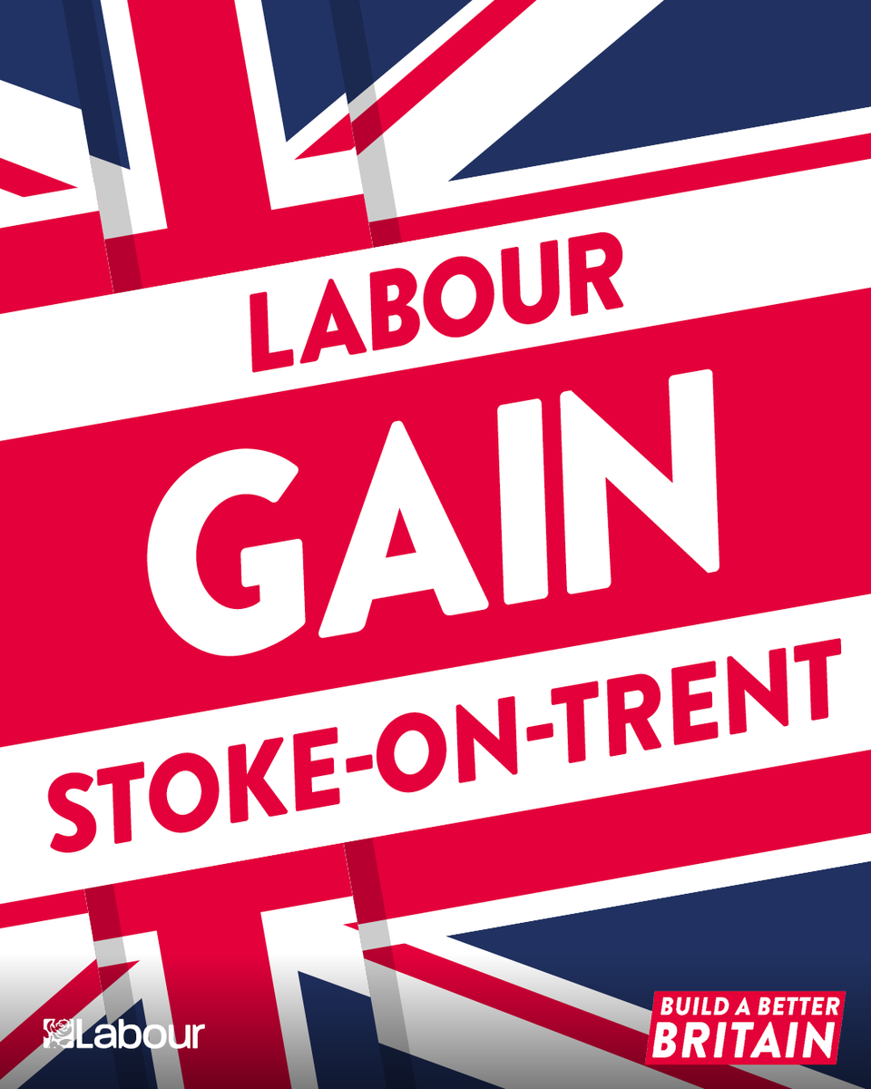 Labour GAIN Stoke-on-Trent 🌹