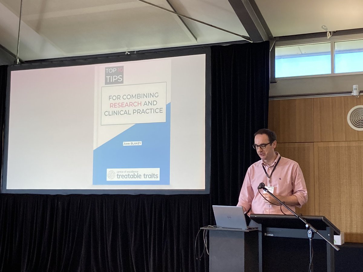 Assoc Prof John Blakey helps us think about research with a clinical lens #traits_cre #asthma