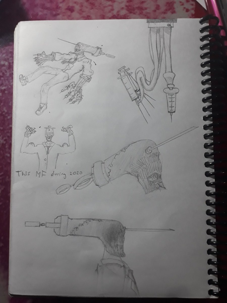 MrSalgrueza's tweet photo. So, I had this idea of a syringe hybrid concept💉/ Así que, tuve esta idea de un concepto del hibrido jeringa 💉  #chainsawman #csm #fanart #chainsawmanfanart #Chainsaw_Man #OC https://t.co/An87rHMRaB