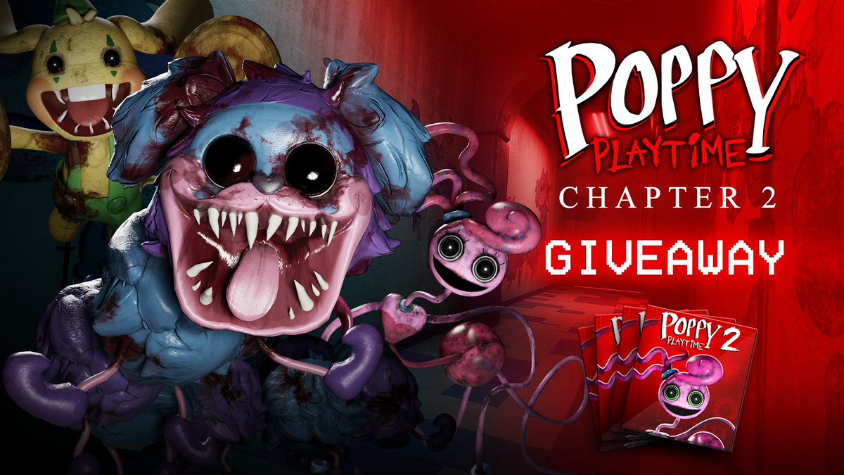 Mob Entertainment on X: We're doing a giveaway for 10 copies of Poppy  Playtime Chapter 2 in honor of its anniversary! 🥳 Just retweet this post  and follow us to enter! The