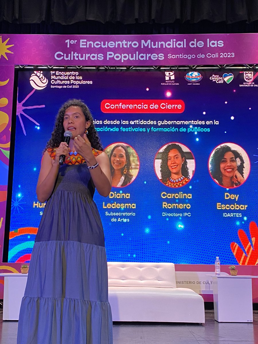 Caroja83's tweet photo. Terminamos el Foro Internacional CIOFF en Artes Populares en el marco del I Encuentro Mundial de Culturas Populares, gracias a los más de 60 directores/as internacionales y nacionales por las reflexiones, el diálogo y retos expresados. Crecemos como sector. #IPC75Años https://t.co/ygJTaju9GT