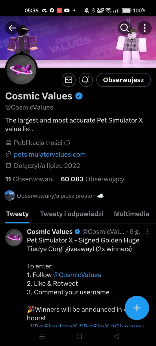 YtMatcraft's tweet photo. @CosmicValues PLS ITS MY DP
User 28mati10 https://t.co/QlDKtlpkCk