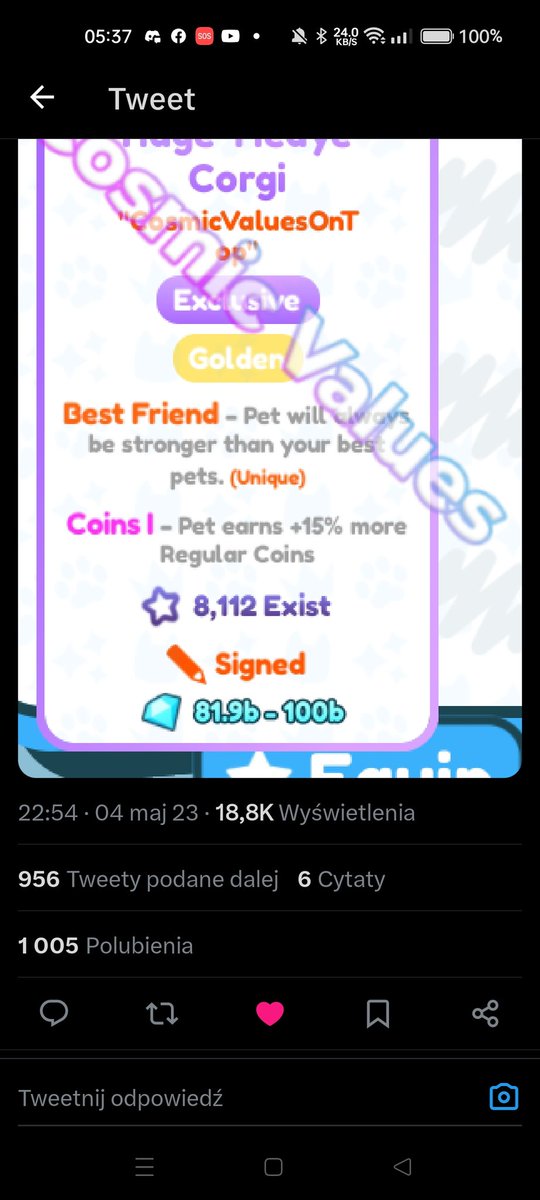 YtMatcraft's tweet photo. @CosmicValues PLS ITS MY DP
User 28mati10 https://t.co/QlDKtlpkCk