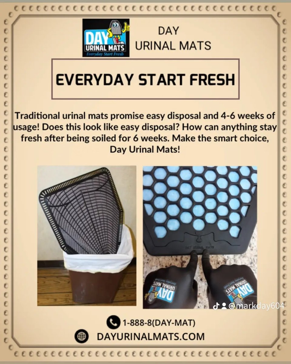 DAYURINALMATS.COM #cleaningproducts #commercialcleaning #buildingservices #buildingmanagement #cleaning #foodservice #casino #stadiums #schools  #propertymanagement #conventioncenters #hospitalityindustry #linkedin #WAXIESANITARYSUPPLY #IMPERIALDADE #BRADYINDUSTRIALSUPPLY