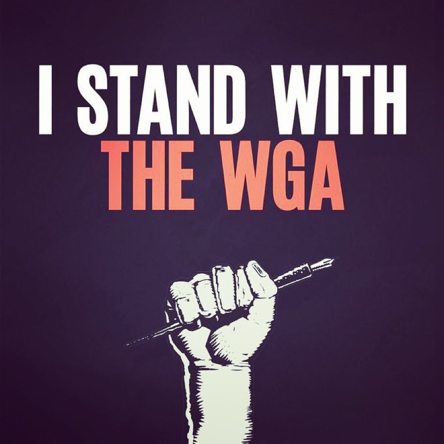 Writers are the oxygen of the body that is much of creative expression (Television, Film, Theater, and much more)! FWIW, this little Podcast stands with WGA too! #supportwriters #StandWithWGA
