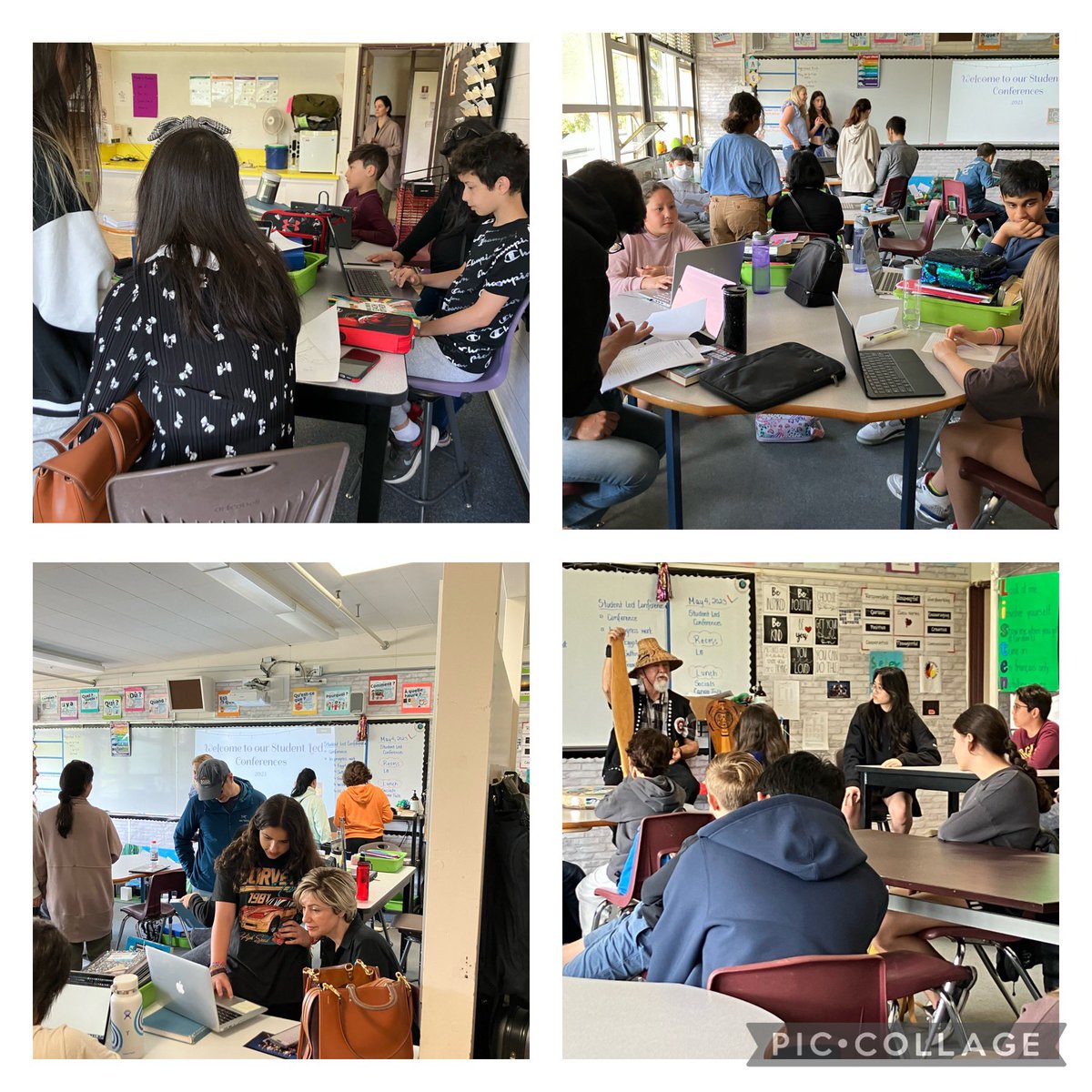 What an eventful day in our grade 7 community today <a href="/westcot_school/">Westcot School</a>. We welcomed our families back for in-person student led conferences this morning and then capped off the day with an engaging presentation from Sahplek, learning lessons about the Canoe 😅😃 <a href="/WestVanSchools/">WestVanSchools</a>