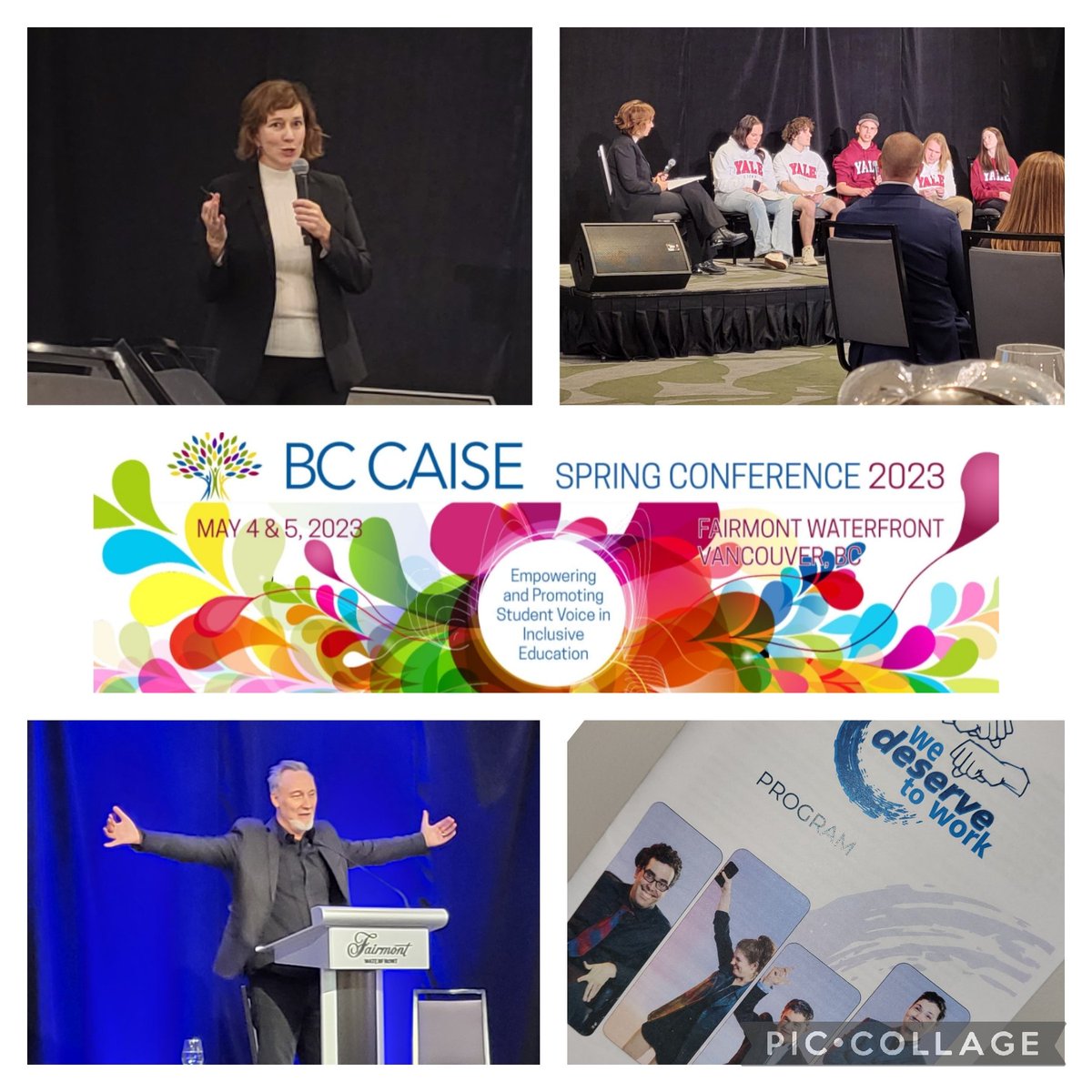 What an amazing first day at #BCCAISE!!! Thank you to @ShaneSafir, the student panel, @LeytonSchnell, @CLS_BC & @CIICUBC's Theatre Production of  We Deserve To Work for sparking our thinking about #inclusion!! #streetdata #studentvoice #selfdetermination #selfadvocates #bced