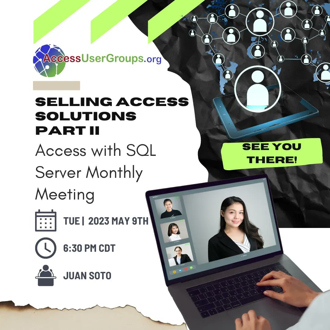 ITImpactInc's tweet photo. This month we will discuss closing techniques and how to create a proper proposal.
💻 Join us! Visit https://t.co/bwKyK6vnAP now!
.
.
.
#Microsoft #PowerBI #SQLServer #MicrosoftExpert #Access #AccessExperts #IT #ITexperts #Database https://t.co/sMKvLwTGPo