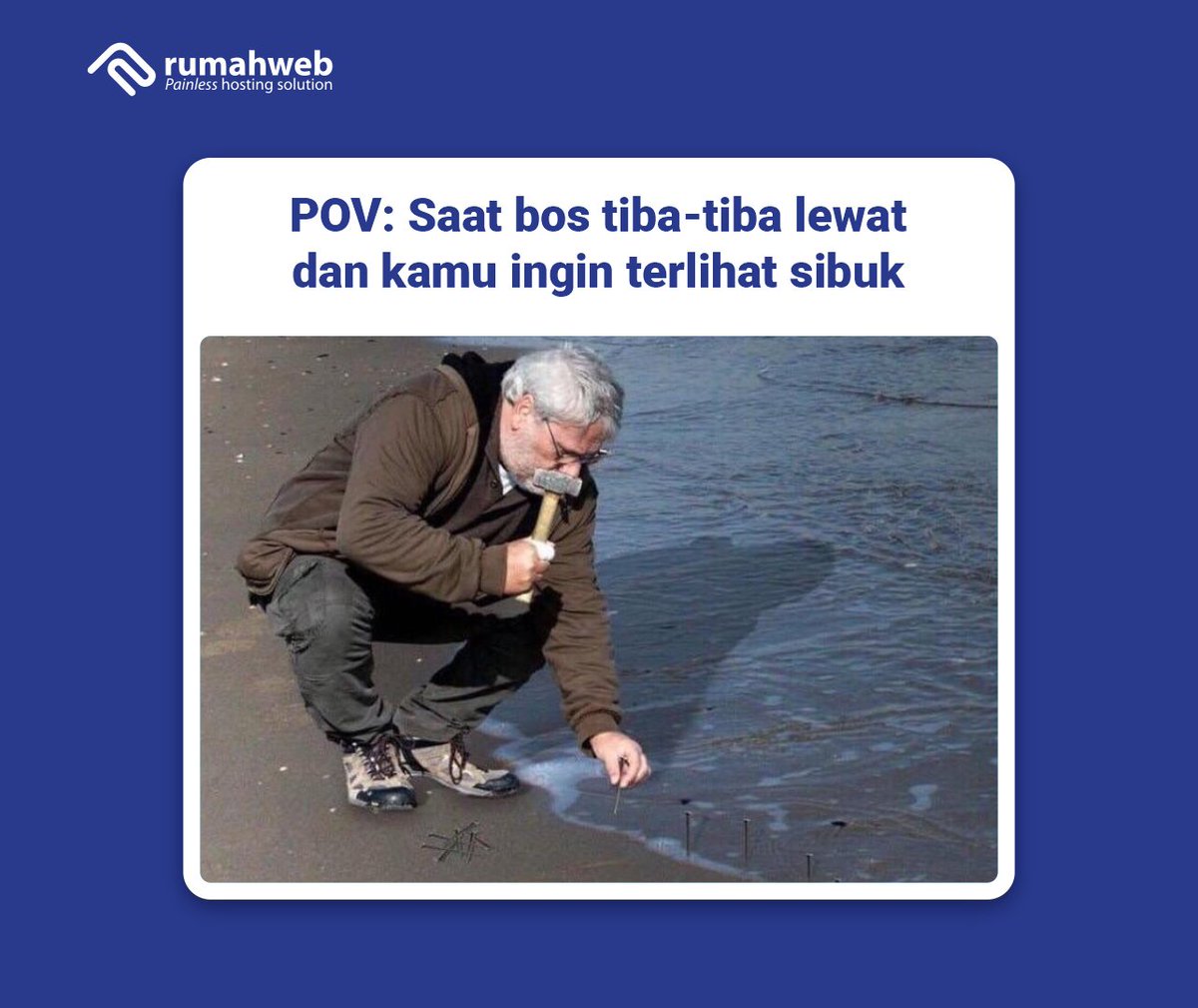 rumahwebtweet's tweet photo. Yang penting terlihat sedang "bekerja" 😅
#NaikLevel #Rumahweb #programmingmeme #programmingmemesandjokes #programmingmemes😂 #programmingmemestudents #programmingmemer #programmingmememes #memesfunny #memesdaily #meme https://t.co/nttJocXCLq