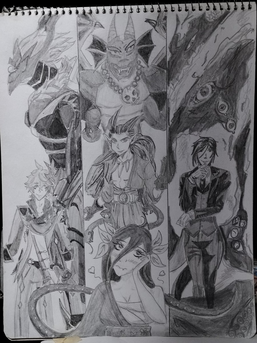 AnotherCatInTh1's tweet photo. No podía escoger solo uno, cada husbando es especial a su manera por las etapas que marcaron.
Creo que estoy viendo un patrón aquí 🤭🤭
#selfship #sebastianmichaelis #malroth #tartaglia #childe #originalcharacter #OC https://t.co/RkNirnupmr