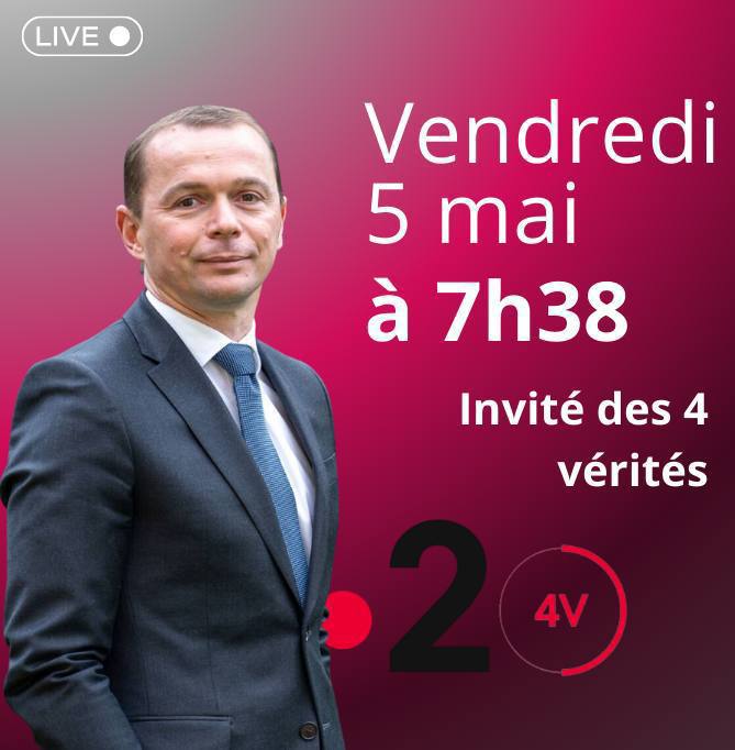 📺Retrouvez, @olivierdussopt, Ministre du Travail, du Plein emploi et de l’Insertion, à partir de 7h38 dans la matinale de @France2tv pour #les4verites !
@TerresDeProgres @Renaissance